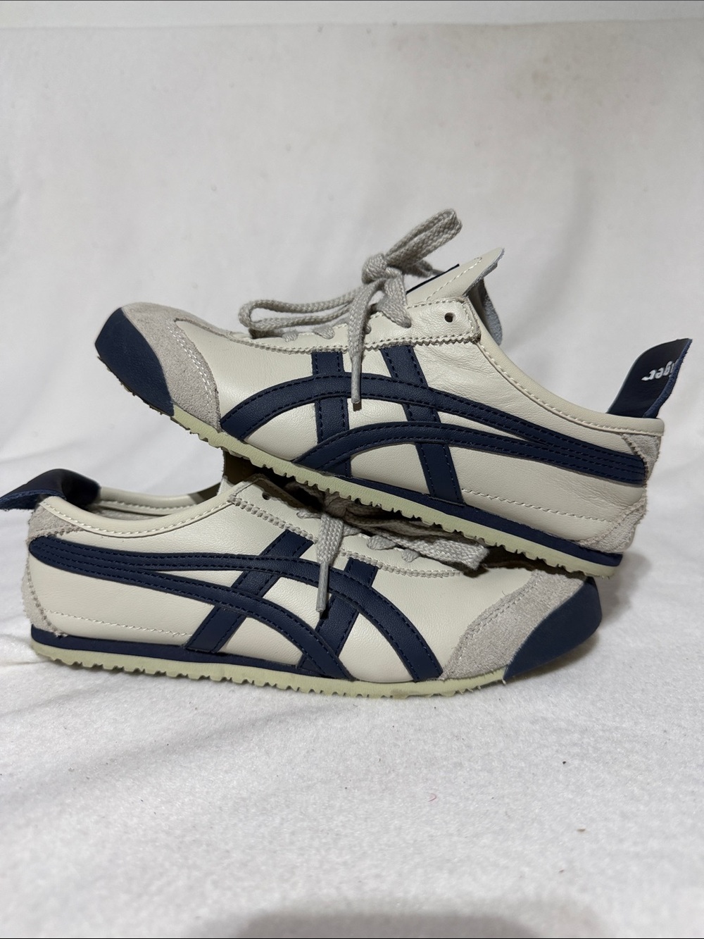 Onitsuka Tiger MEXICO 66 DL408 Birch Navy Blue EUC women’s 7